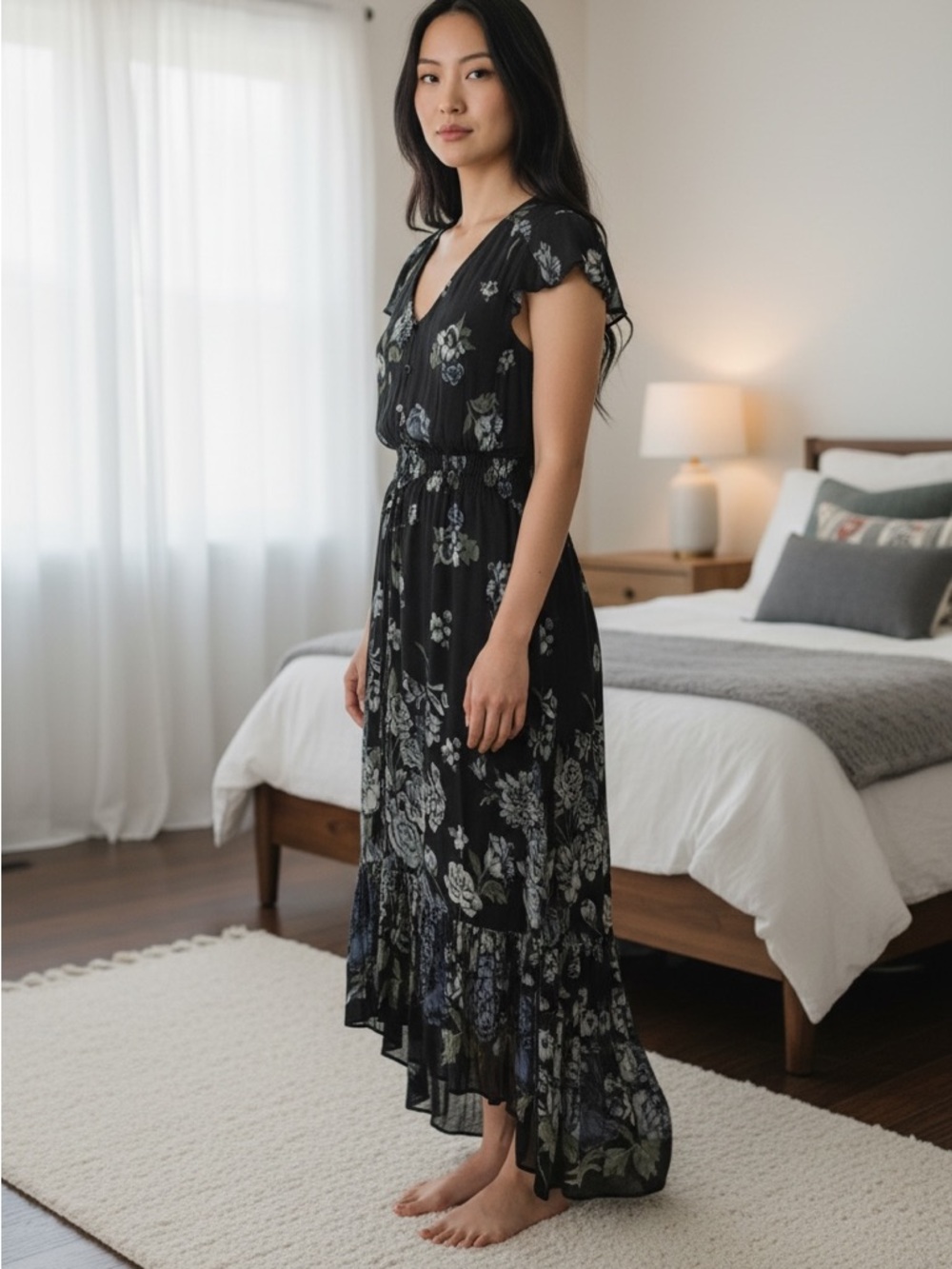 NWOT Lucky Brand Floral Printed Felice Dress